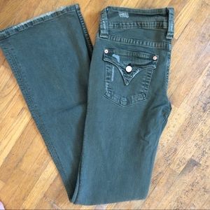 Hudson jeans distressed olive bootcut sz 30
